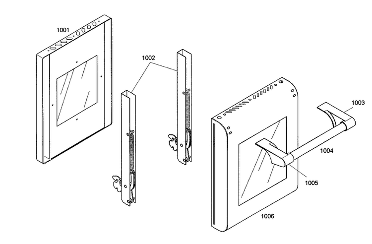 Small Oven Door Diagram and Parts List for PD484GED01  Thermador Range