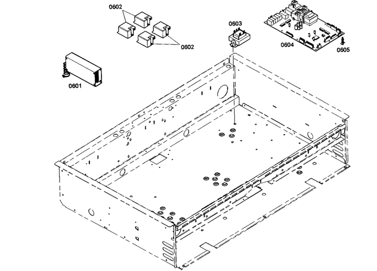 Pcbs Diagram and Parts List for PRD364ELHU02  Thermador Range