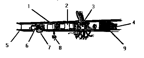 Frame Support Channel Diagram and Parts List for TD123  Thermador Dishwasher
