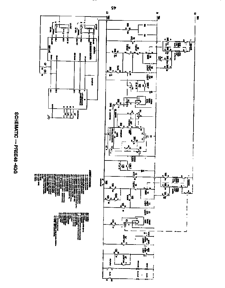 Page 45 Diagram and Parts List for PRSE486GDS  Thermador Range