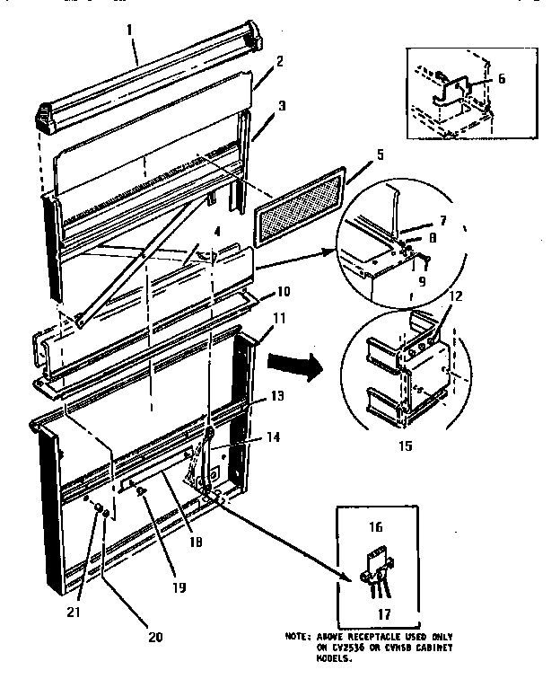 Section 11 Diagram and Parts List for SGT3601  Thermador Cooktop