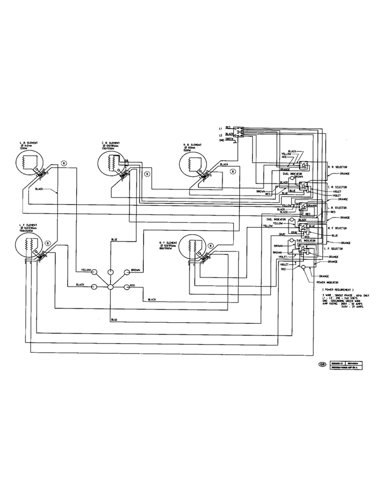 Wiring Diagram Diagram and Parts List for NEM935UC 01 Bosch Cooktop
