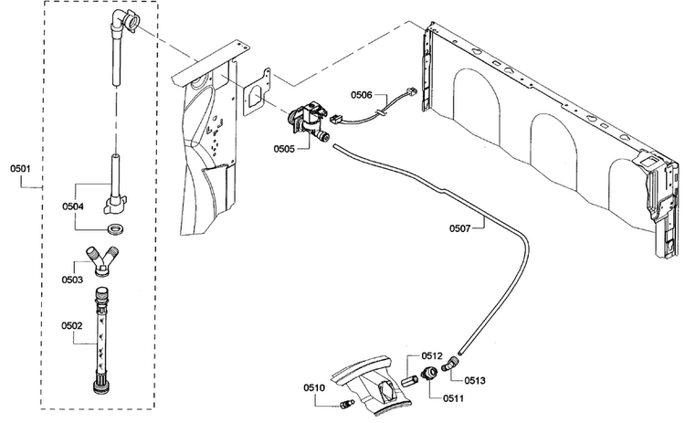 Mist Assy Diagram and Parts List for WTVC853PUC 10 Bosch Dryer