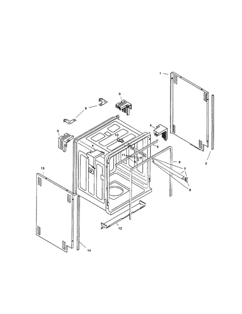 Tank Assembly Diagram and Parts List for SHI4302UC 06 Bosch Dishwasher