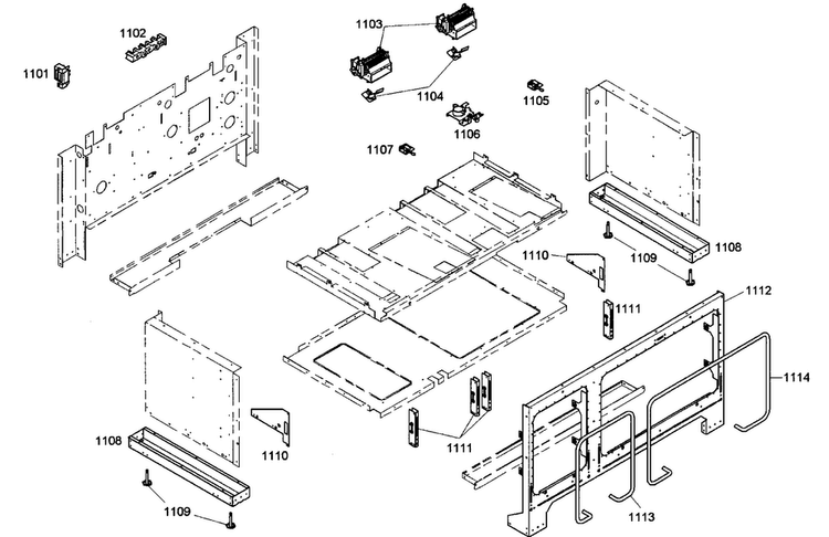 Inside Parts Diagram and Parts List for PRG486ELG03  Thermador Range