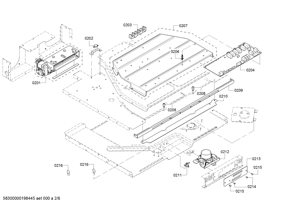 Diagram 2 Diagram and Parts List for HBLP451LUC-02  Bosch Wall Oven
