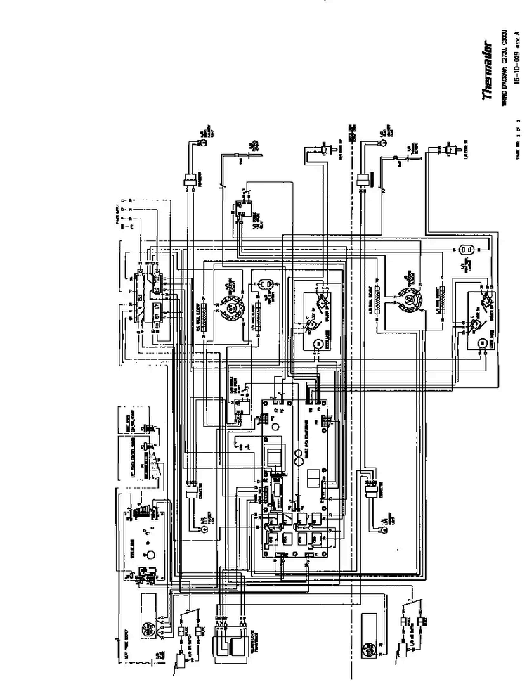 Wiring Diagram Diagram and Parts List for C301U  Thermador Range