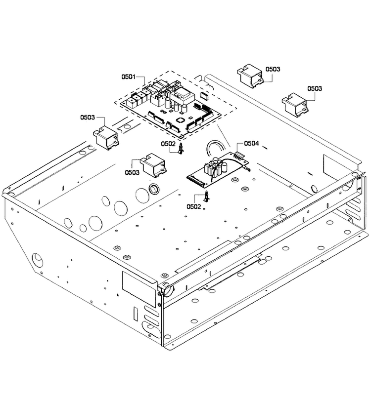 Pcb's Layout Diagram and Parts List for PRD304GHU 04 Thermador Range