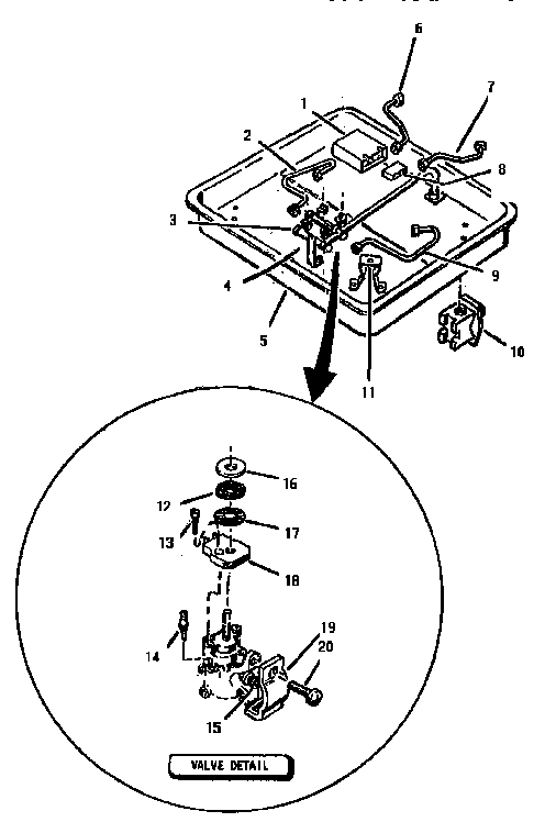 Section 13 Diagram and Parts List for SGCV36G02  Thermador Cooktop