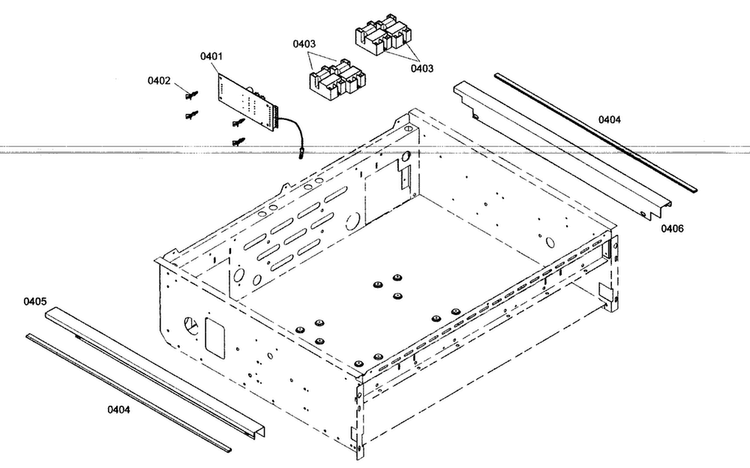 Pcb Assy Diagram and Parts List for PCG304E01  Thermador Cooktop