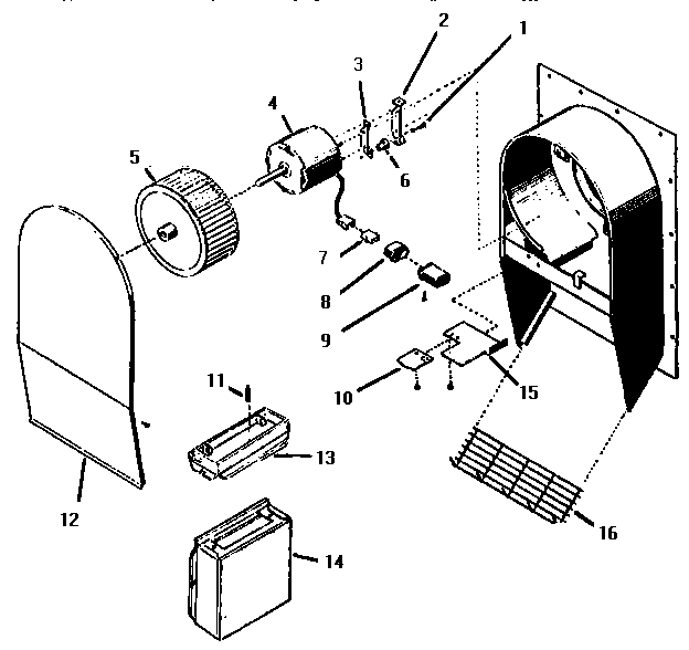 Replacement Parts Diagram and Parts List for CV2336  Thermador Range Hood
