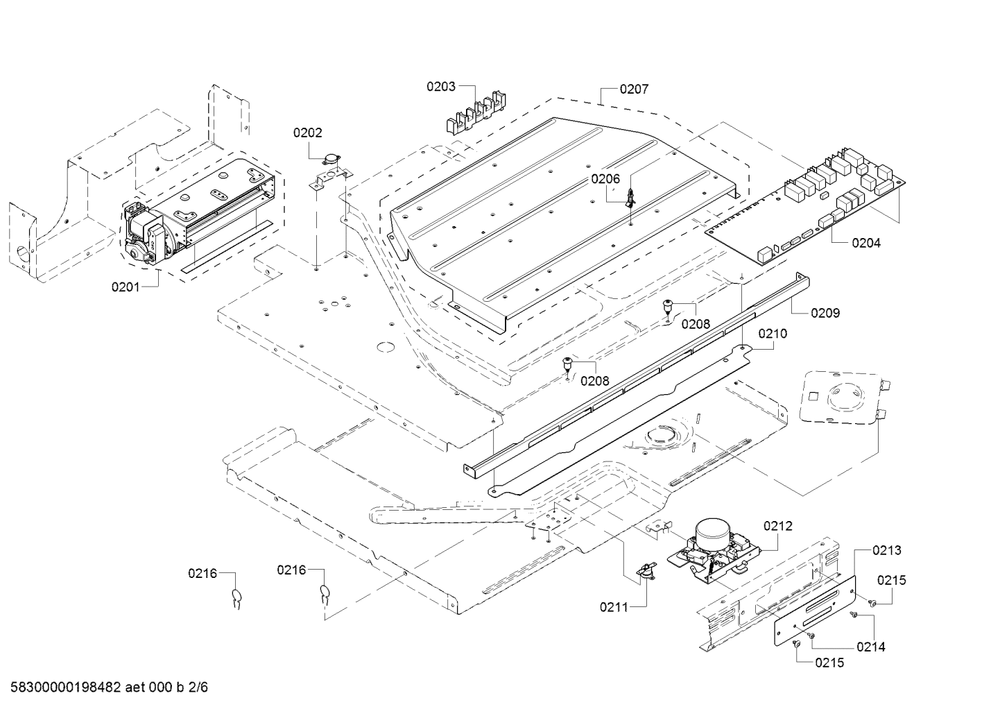 Diagram 2 Diagram and Parts List for HBLP451UC-02  Bosch Wall Oven