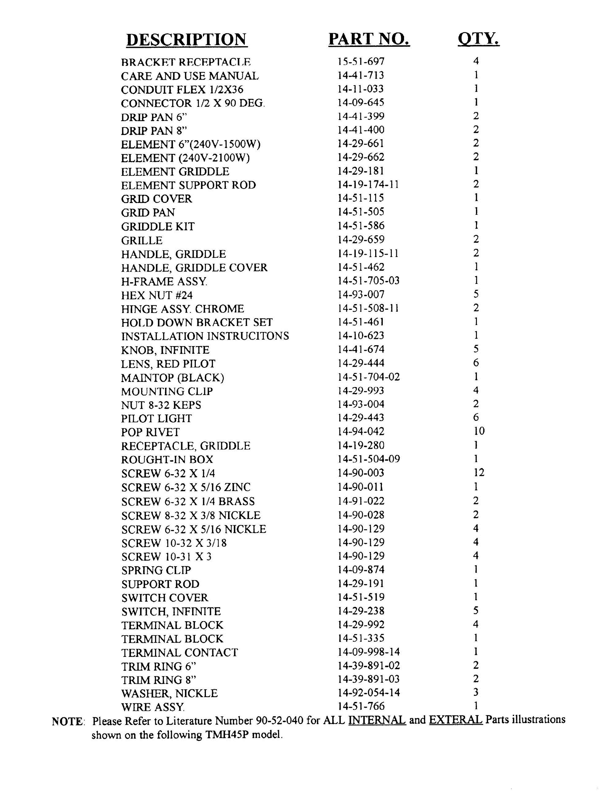 03 - COOKTOP Diagram and Parts List for TMH45PB  Bosch Range