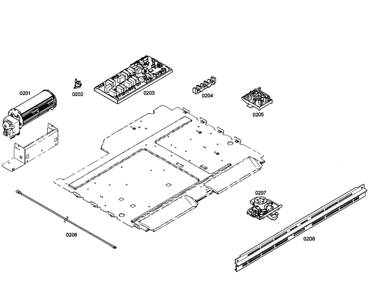 Pcb.s Assy Diagram and Parts List for HBL5620UC 04 Bosch Wall Oven
