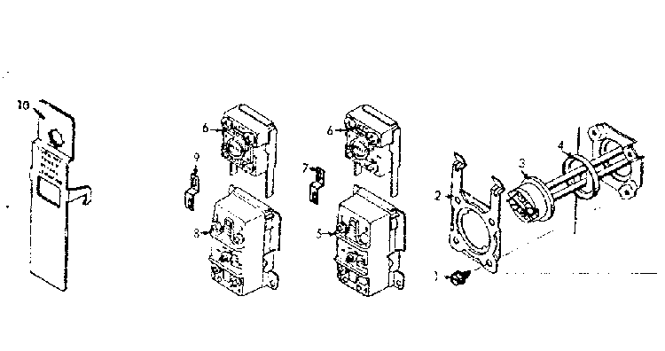 Control And Element Group Diagram and Parts List for 153320710  Kenmore Water Heater