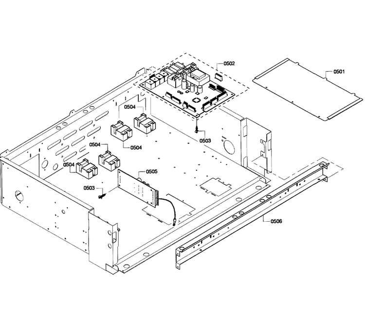 Pcb's Assy Diagram and Parts List for PRD304EG 10 Thermador Range