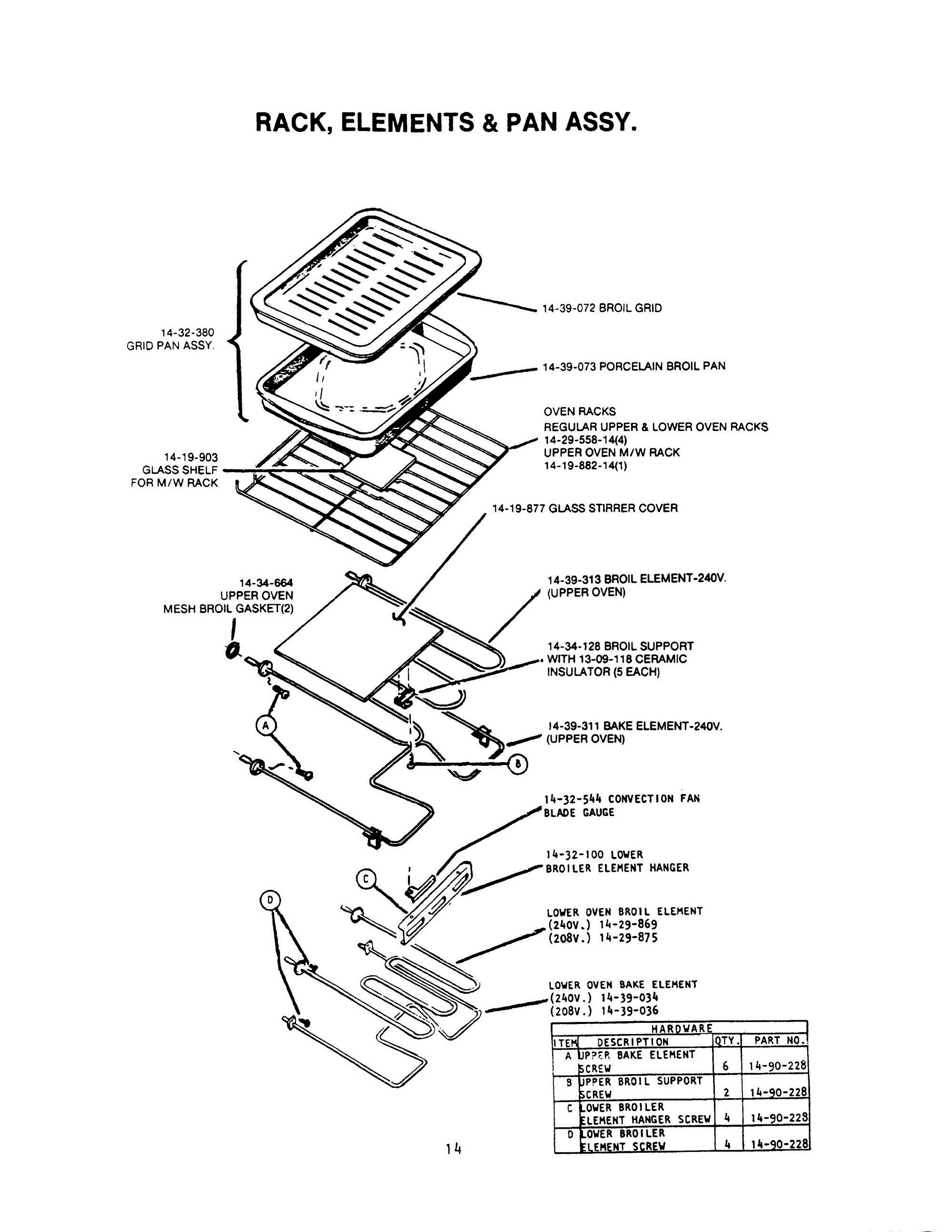 15 - RACK, ELEMENTS & PAN ASSY Diagram and Parts List for CMT-127  Bosch 