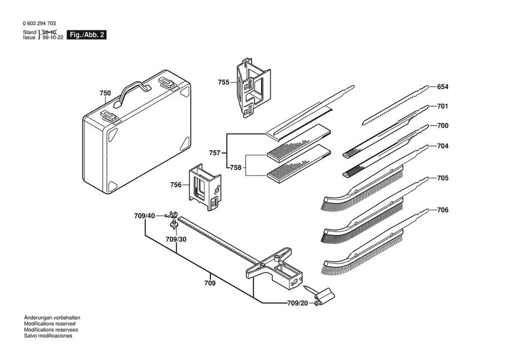 Section 2 Diagram and Parts List for PMS400PE 0603294734 Bosch Saw