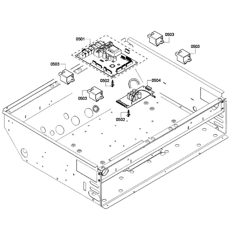 Pcb's Assy Diagram and Parts List for PRD304GHC 04 Thermador Range