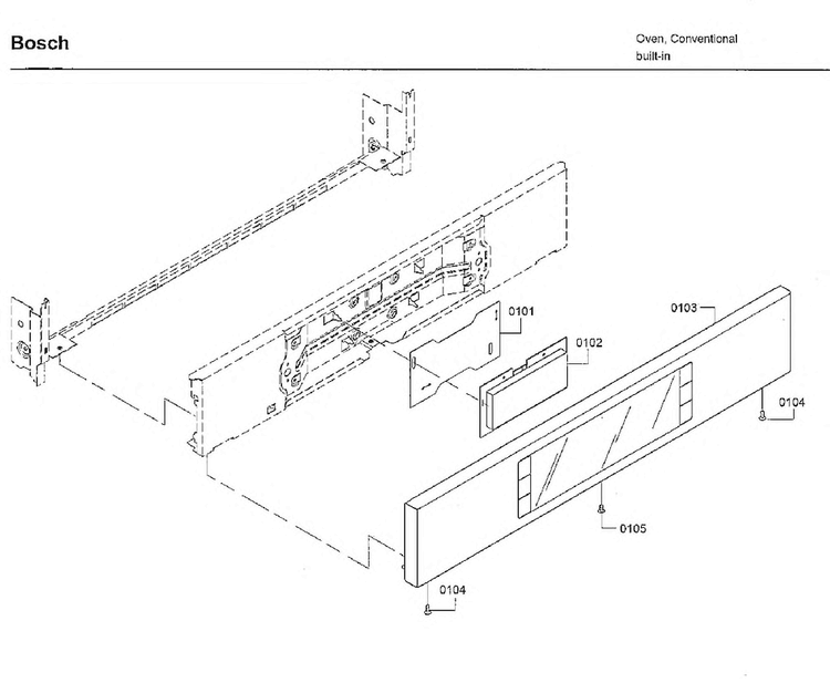 Control Panel Diagram and Parts List for HBL8752UCC 01 Bosch Microwave Oven Combo