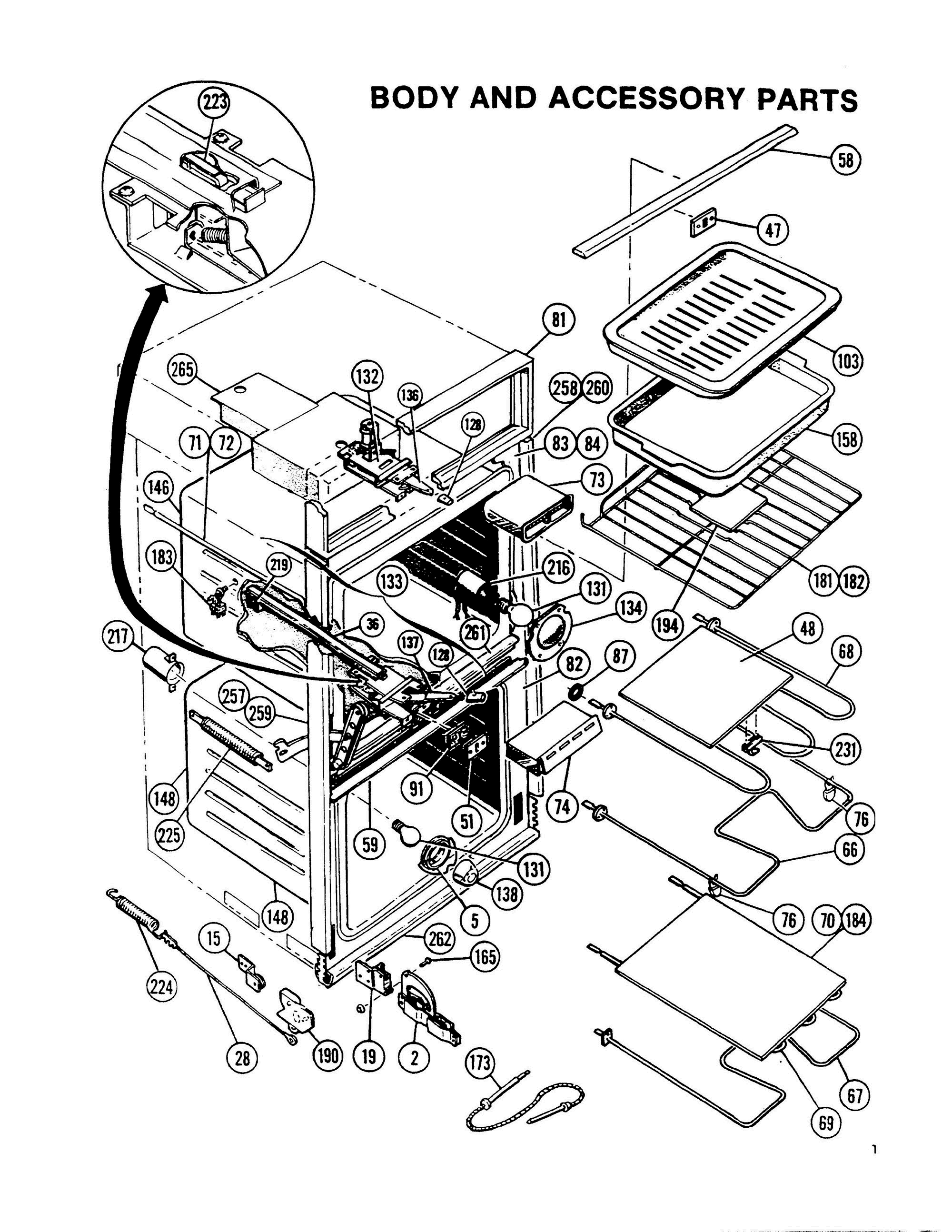 03 - BODY & ACCESSORY PARTS Diagram and Parts List for CMT-21  Bosch 