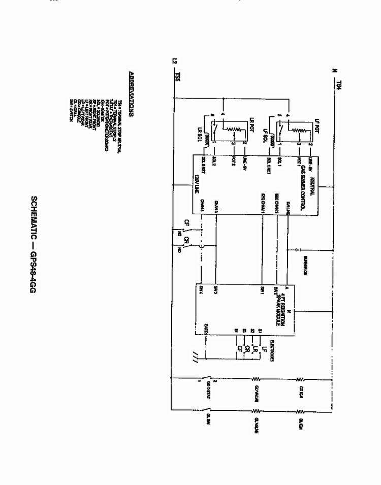Page 26 Diagram and Parts List for GPS486GDS  Thermador Cooktop