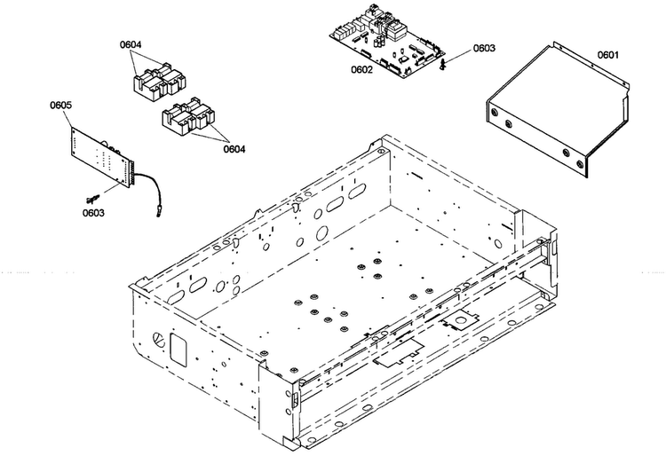 Pcb Assy Diagram and Parts List for PRD364EDG02  Thermador Range