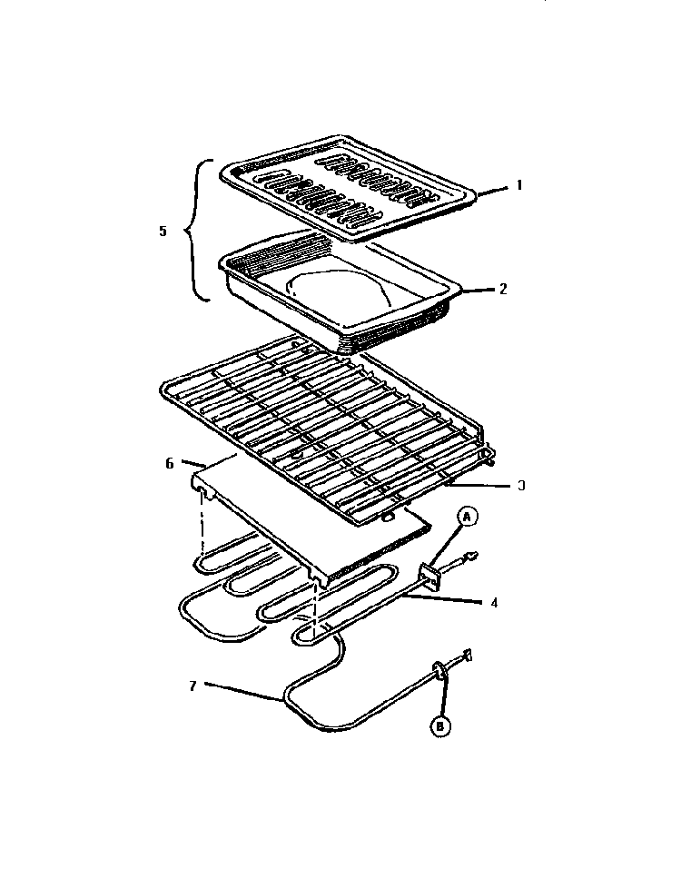 Racks, Elements And Pan Assembly Diagram and Parts List for GSC30CVWC  Thermador Range