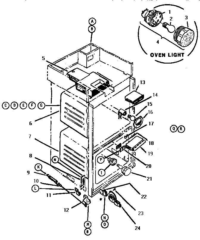 Body Diagram and Parts List for CMT127  Thermador Microwave