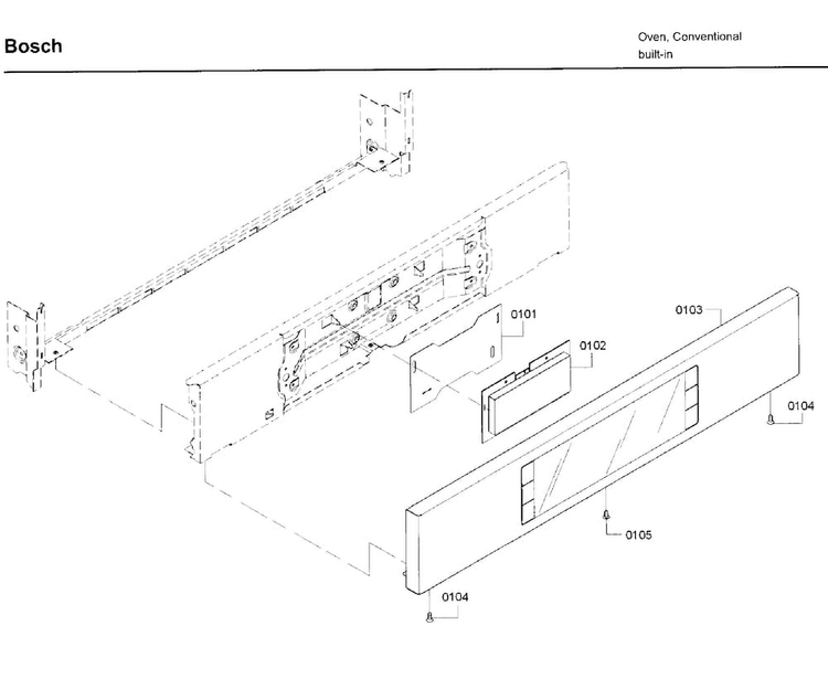 Control Panel Diagram and Parts List for HBL8751UCC 02 Bosch Microwave Oven Combo