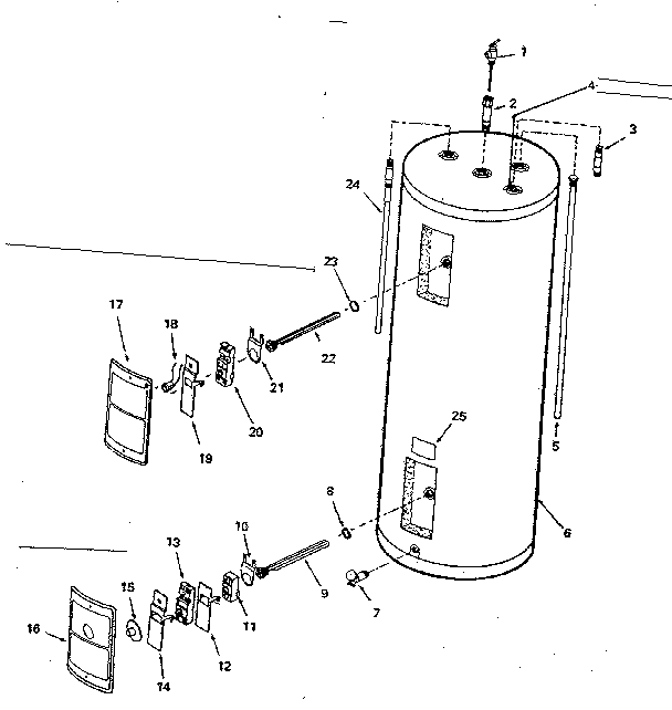 Replacement Parts/329820 Diagram and Parts List for 153319820  Kenmore Water Heater