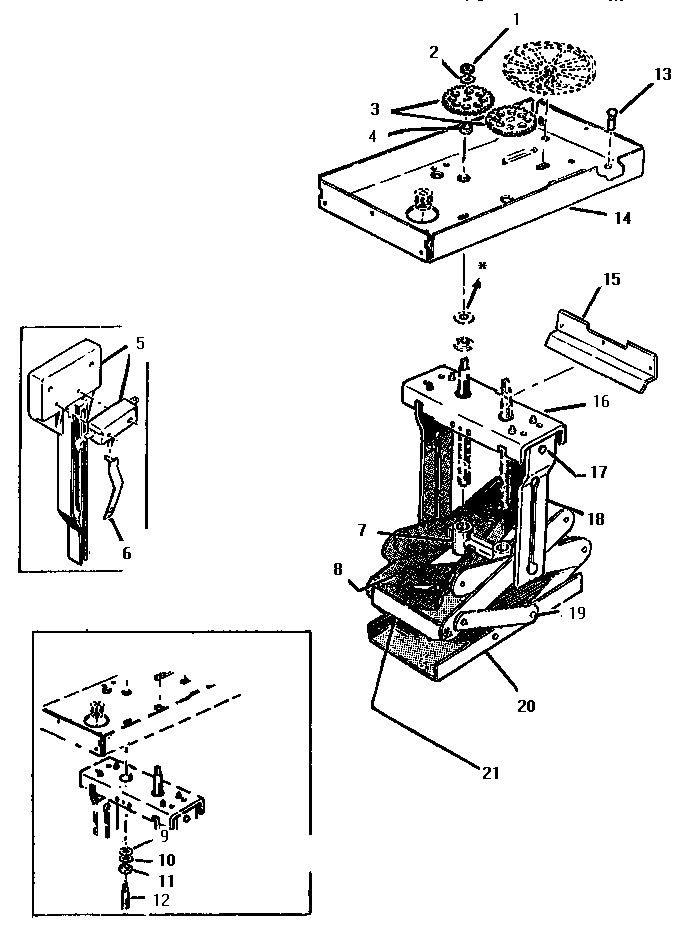 Chassis & Ram Assemblies Diagram and Parts List for TMC28S  Thermador Trash Compactor