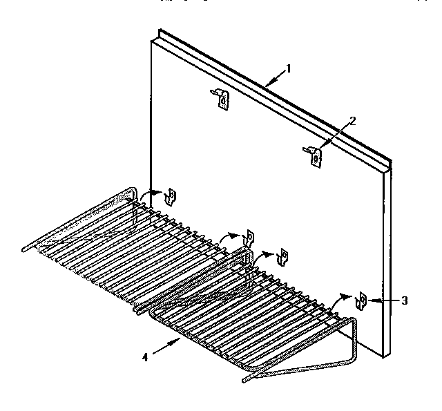 Keep Hot Shelf Accessory Diagram and Parts List for H30HQW  Thermador Range Hood