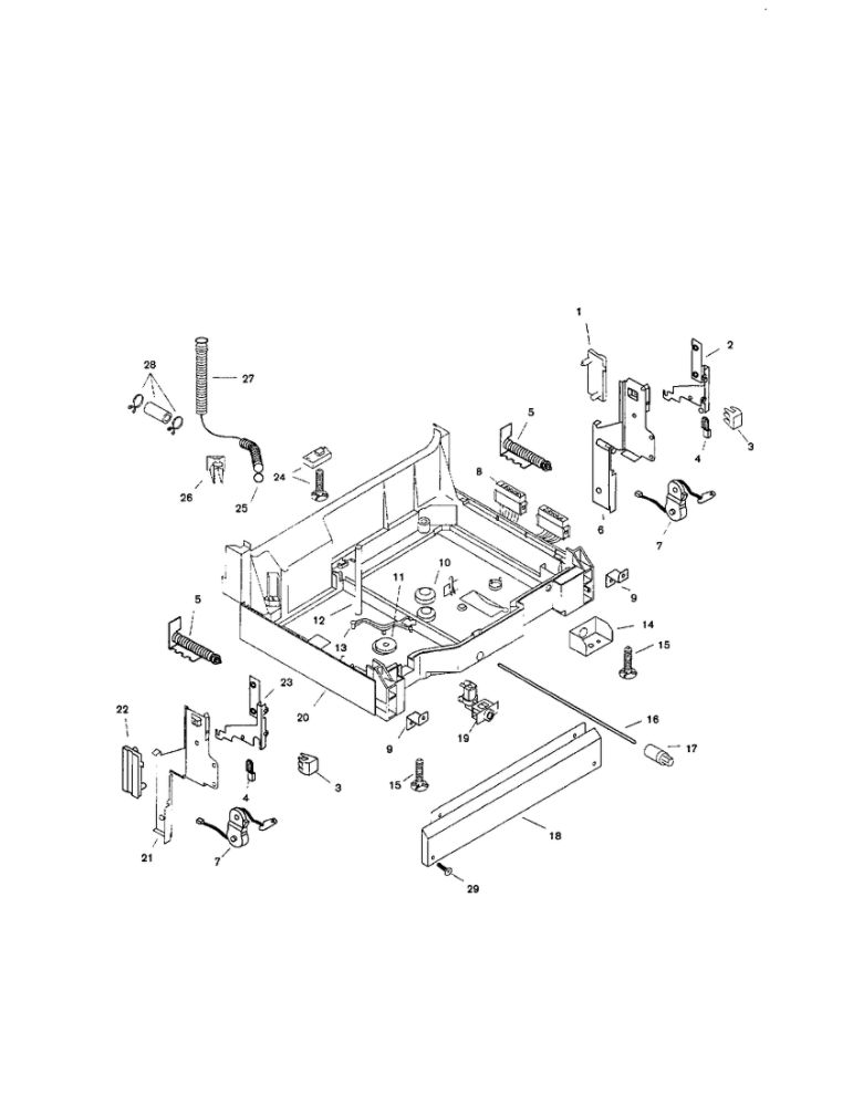 Base Diagram and Parts List for SHU9912UC 12 Bosch Dishwasher