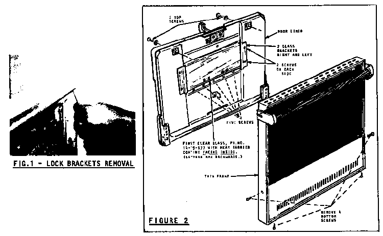 Oven Door Disassembly Diagram and Parts List for CMT2BGSD  Thermador Range