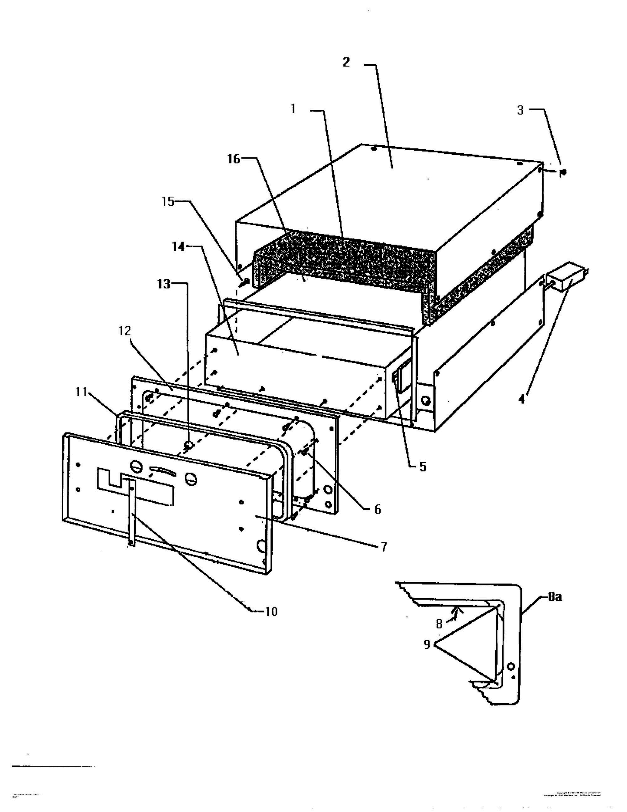 01 - BODY Diagram and Parts List for TWD21  Bosch Water Heater