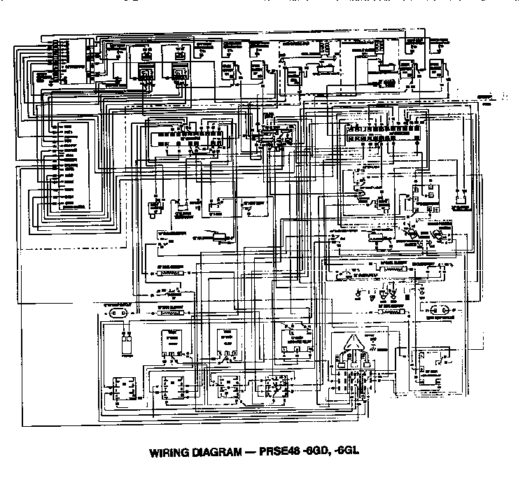 Wiring Diagram Diagram and Parts List for PRSE48-4GG  Thermador Range