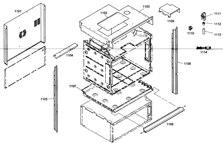 Mounting Assy Diagram and Parts List for MEMW301ES01  Thermador Microwave
