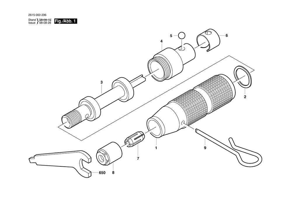 Diagram Diagram and Parts List for 2615000236  Bosch Multi-Tool