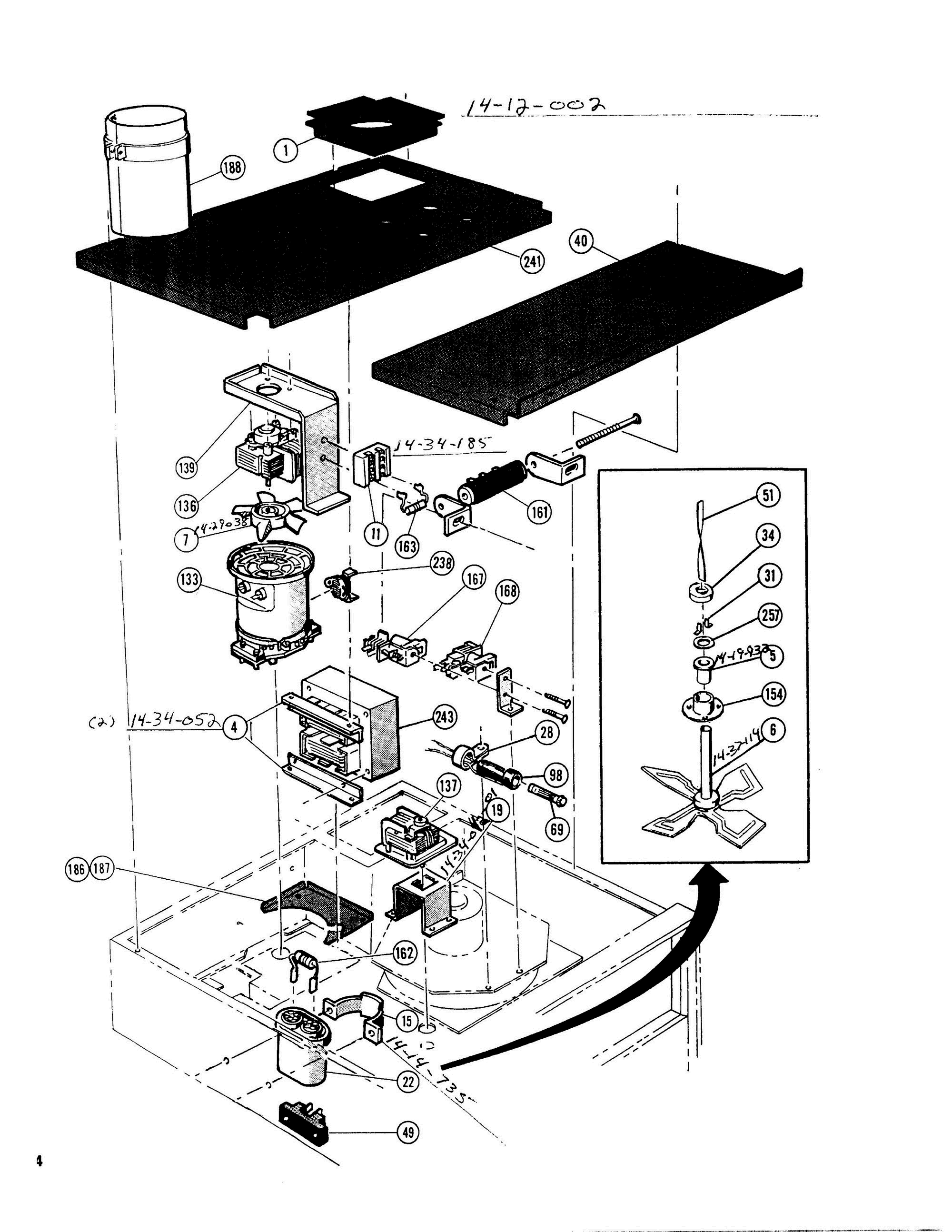 06 - MICROWAVE & TOP PANELS Diagram and Parts List for CMT-18  Bosch Range