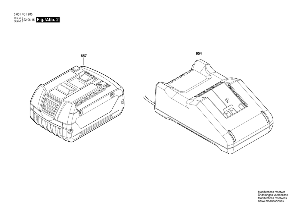 Diagram 2 Diagram and Parts List for GKS18V-57-2 3 601 FC1 200 Bosch Circular Saw