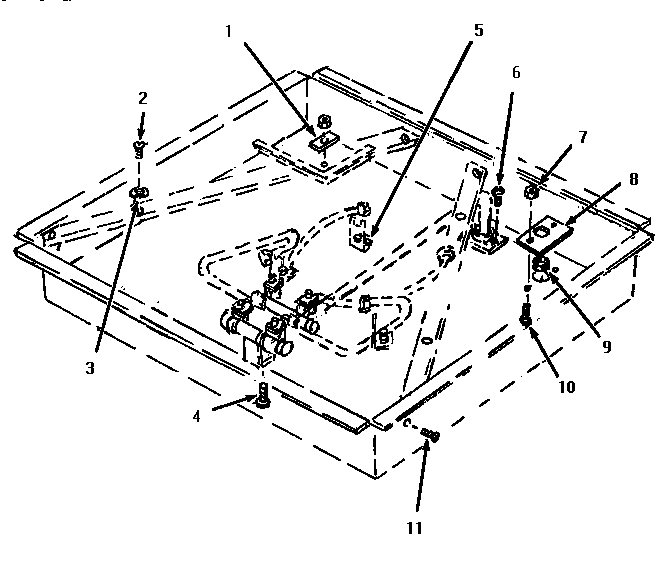 Section 12 Diagram and Parts List for GG3002  Thermador Cooktop