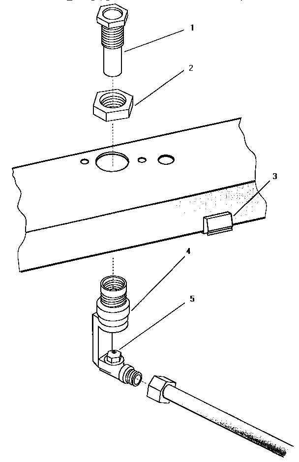 Jet Holder Assembly Diagram and Parts List for SGS36GW  Thermador Cooktop