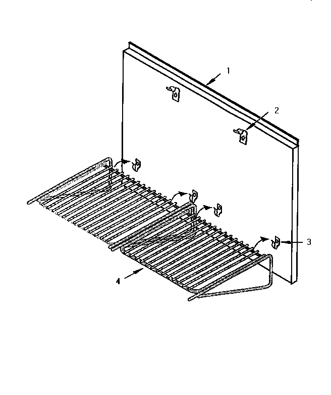 Keep Hot Shelf Accessory Diagram and Parts List for H48HQS  Thermador Range Hood