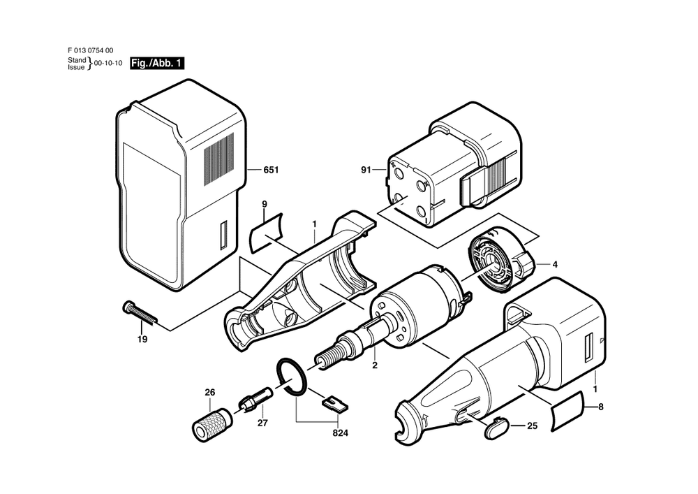 Diagram Diagram and Parts List for 754 F 013 075 400 Bosch Multi-Tool