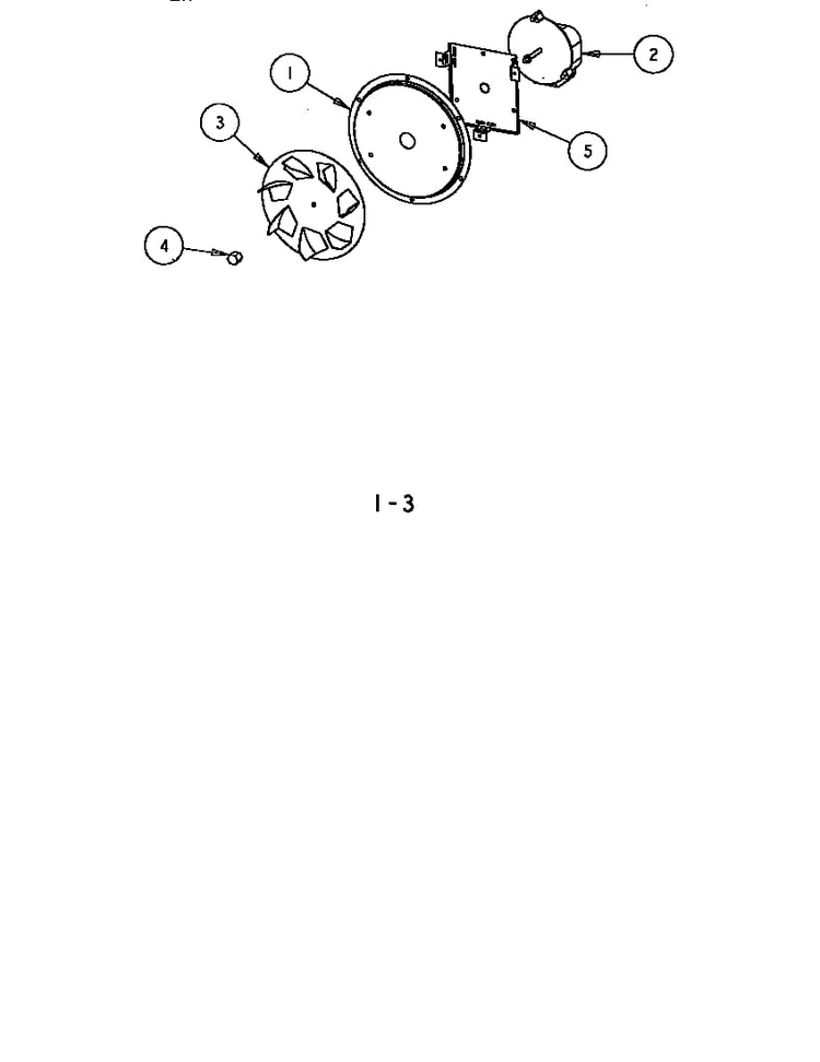 Convection Motor Assembly Diagram and Parts List for SCD272T  Thermador Wall Oven