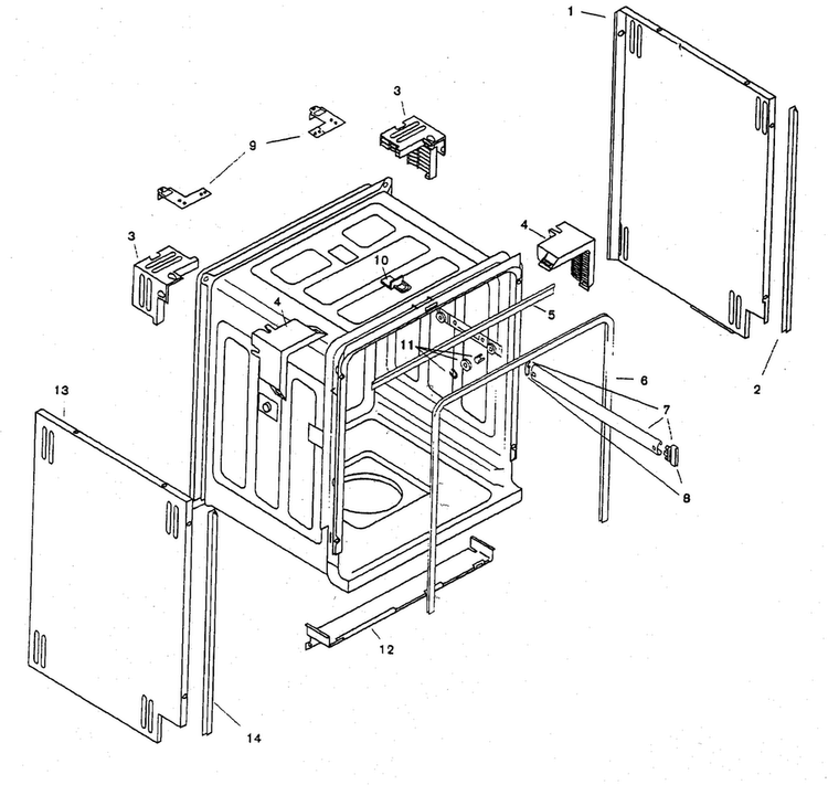 Tank Assy Diagram and Parts List for SHU3305UC 06 Bosch Dishwasher
