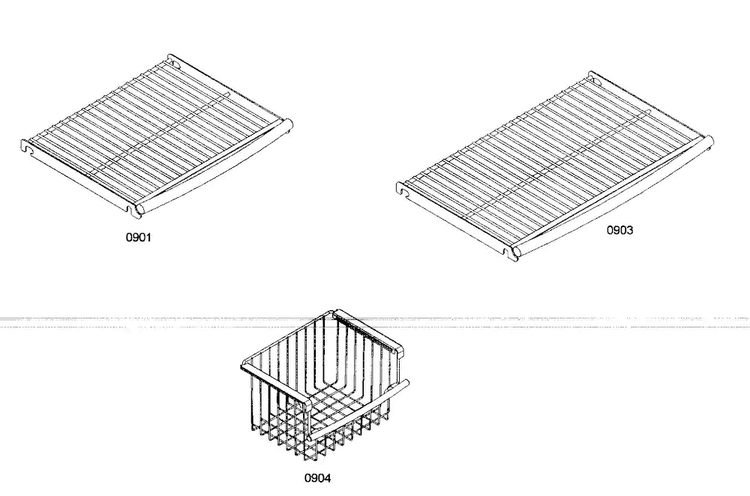 Shelf Assy 2 Diagram and Parts List for KBUDT4865E 01 Thermador Refrigerator