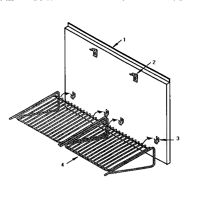 Keep Hot Shelf Accessory Diagram and Parts List for PH48HQS  Thermador Range Hood