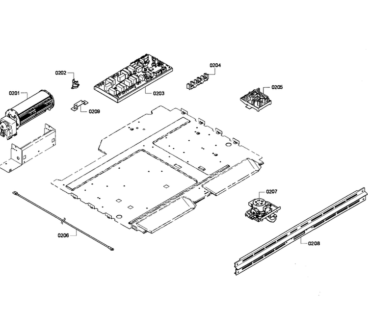 Pcb's Assy Diagram and Parts List for HBL5660UC 06 Bosch Wall Oven